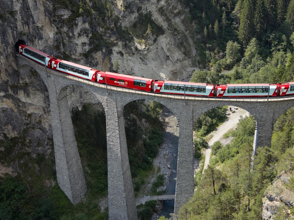 Glacier express in der Schweiz