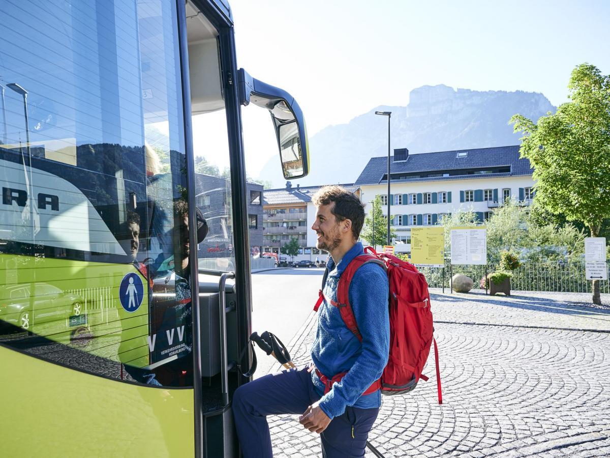 Busfahrt zur Wanderung mit der Bregenzerwald Gäste-Card